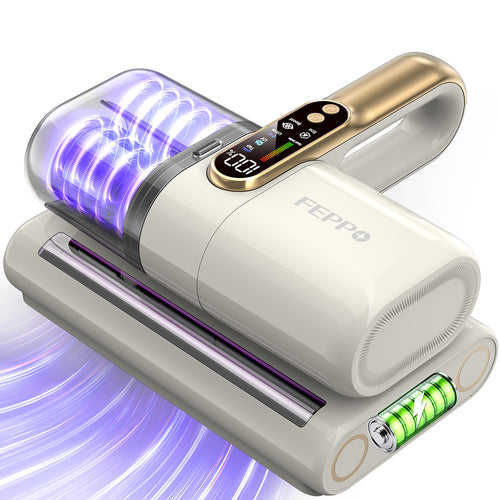 FEPPO Kabelloser UV-Matratzensauger mit Staubsensor-Display