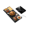 Marble-Look Modular Glass Food Warming Tray, 3 or 4 Panels with Independent Heating Zones