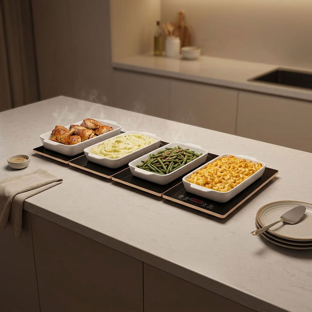 FEPPO Modular Glass Food Warming Tray