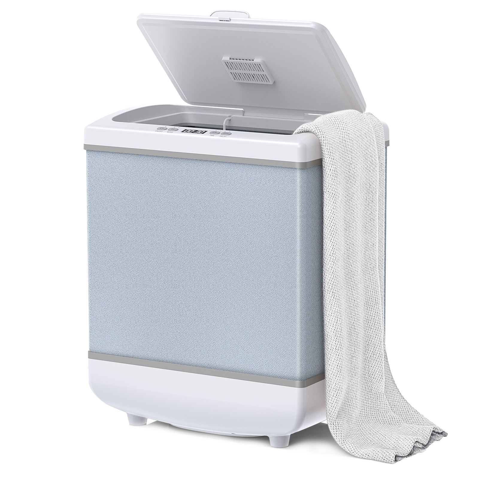 FEPPO Foldable Towel Warmer Bucket 2-in-1 Heating and Drying 10 Gallon (35L) Capacity