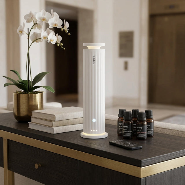 FEPPO Waterless Oil Diffuser + Hotel Scent Oils