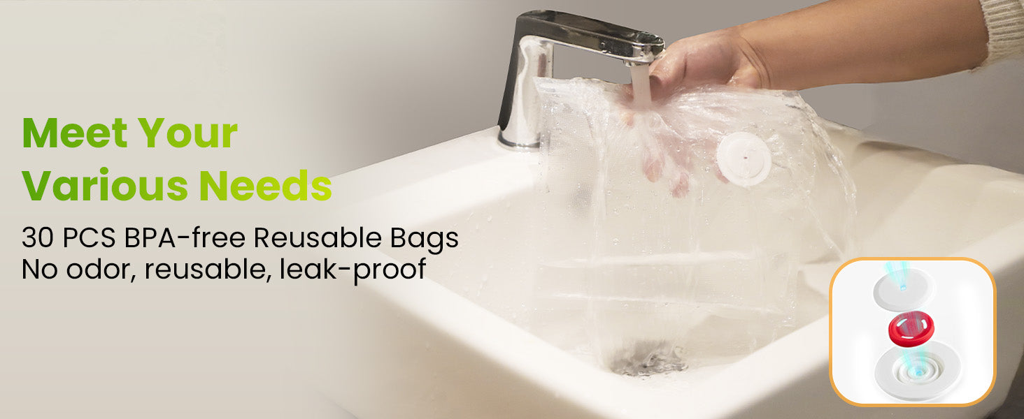 Reusable Sealing Bags