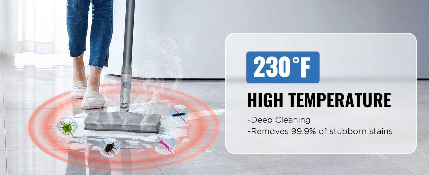 230°F Powerful Steam