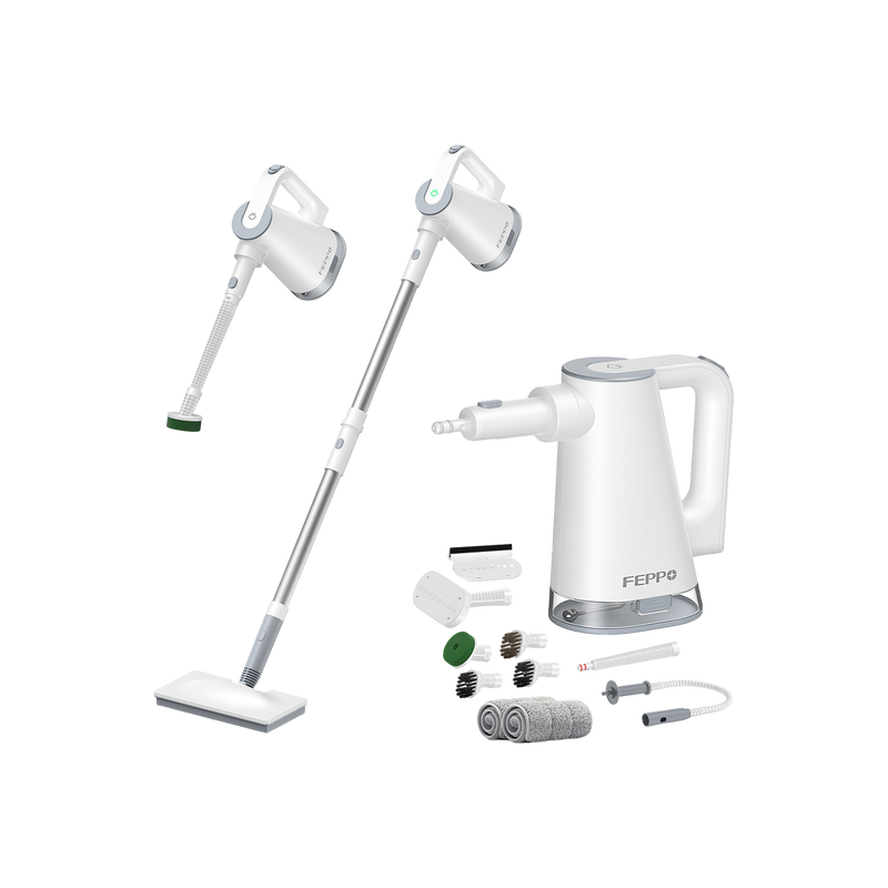 FEPPO 2-in-1 Steam Mop with Detachable Handheld Cleaner