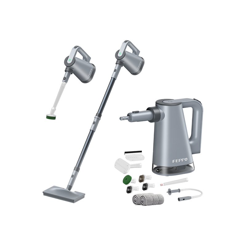 FEPPO 2-in-1 Steam Mop with Detachable Handheld Cleaner