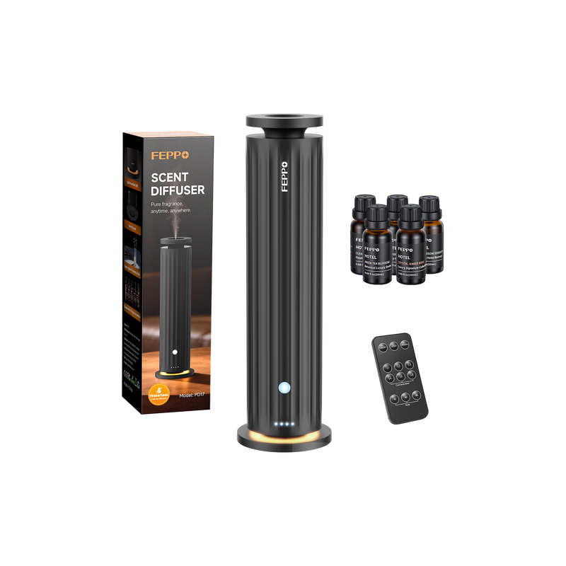 FEPPO Waterless Oil Diffuser with Hotel Scent Oils